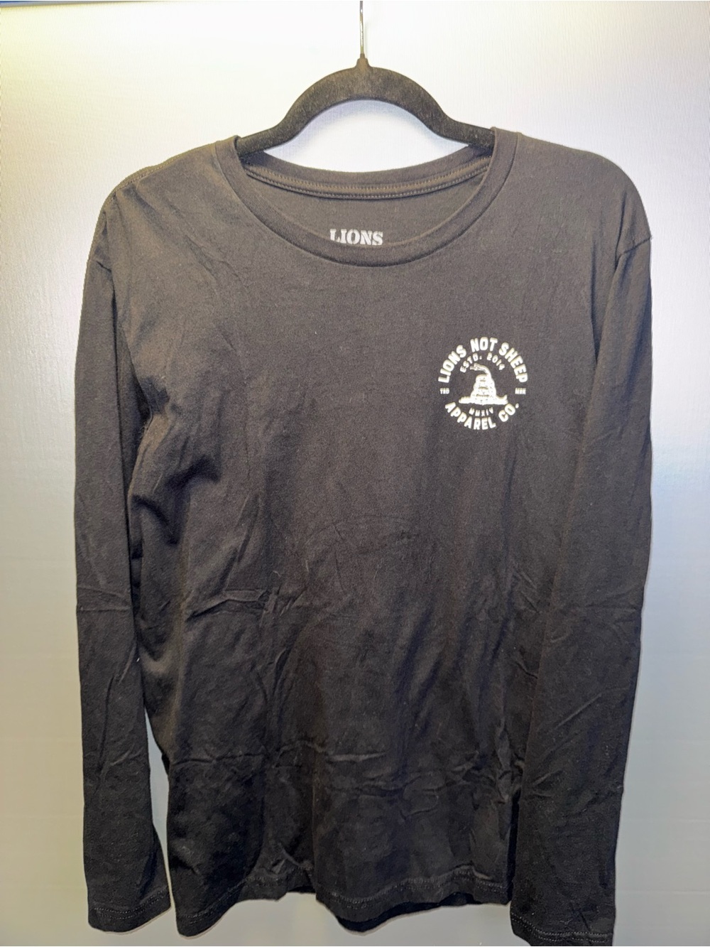 Black Long Sleeve Men's Shirt